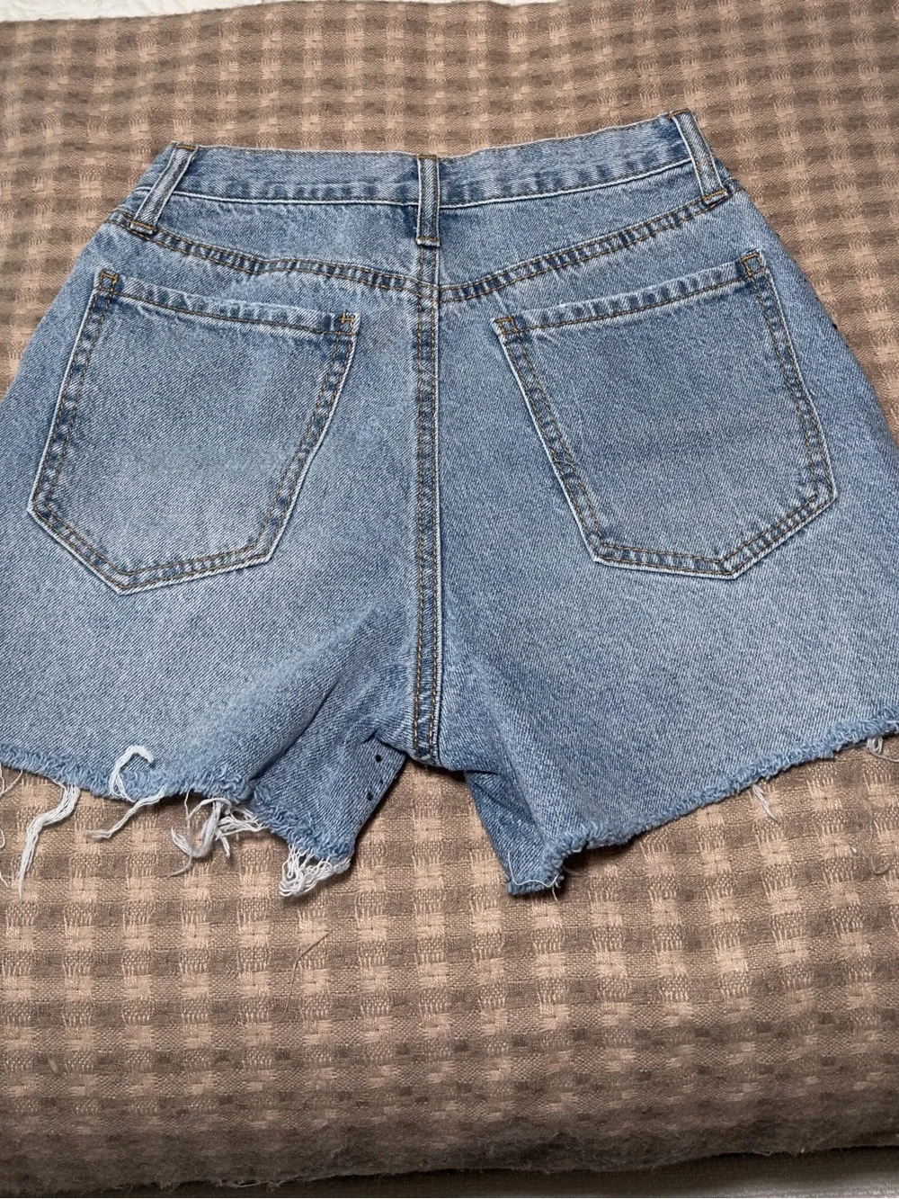 Forever 21 Light Blue Rhinestone Denim Shorts